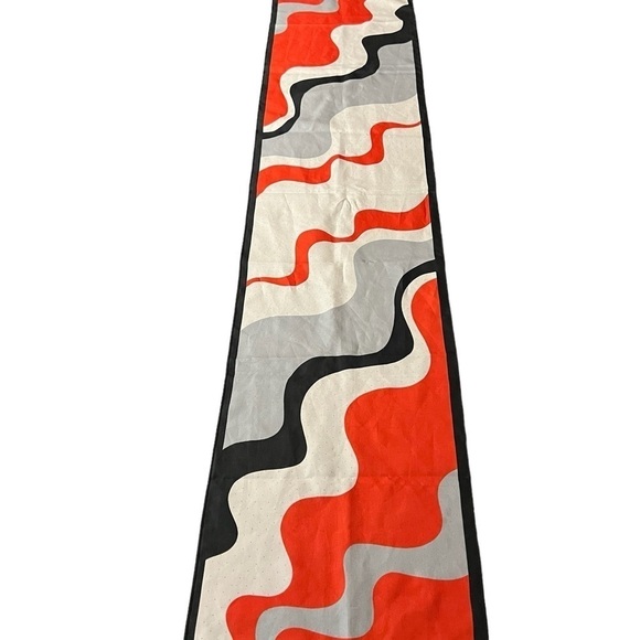STEFANO GUIDI BEAUTIFUL RECTANGULAR SCARF WITH ABSTRACT DESIGN - Picture 4 of 12